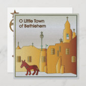 Kerstbethlehem Feestdagenkaart (Voorkant / Achterkant)