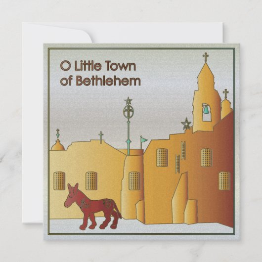 Kerstbethlehem Feestdagenkaart (Voorkant)