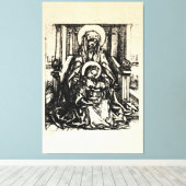 kerstbevruchting Madonna en kindermaagd Mary Canvas Afdruk (Insitu (Houten vloer))