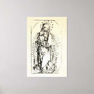 kerstbevruchting Madonna en kindermaagd Mary Canvas Afdruk