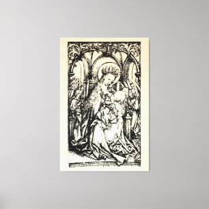 kerstbevruchting Madonna en kindermaagd Mary Canvas Afdruk