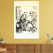 kerstbevruchting Madonna en kindermaagd Mary Canvas Afdruk (Insitu (Woonkamer))