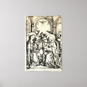 kerstbevruchting Madonna en kindermaagd Mary Canvas Afdruk