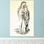 kerstbevruchting Madonna en kindermaagd Mary Canvas Afdruk (Insitu (Houten vloer))