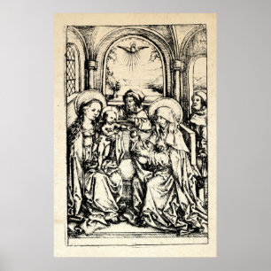 kerstbevruchting Madonna en kindermaagd Mary Poster