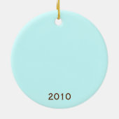 kerstbezit - Eerste Kerstmis Keramisch Ornament (Achterkant)