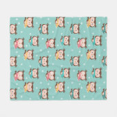 kerstbezit Fleece Blanket Deken (Voorkant (Horizontaal))