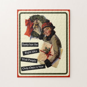 Kerstbezoek  Funny Holiday Legpuzzel