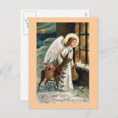 "Kerstbezorging" Feestdagenkaart (Voorkant / Achterkant)