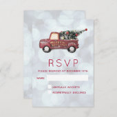 Kerstbezorgwagen met Xmas Tree RSVP (Voorkant / Achterkant)