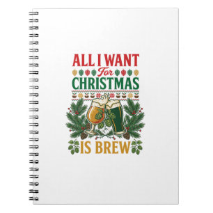 Kerstbier brouwen bierglazen dennenhoppen notitieboek
