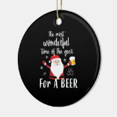 kerstbier keramisch ornament (Links)