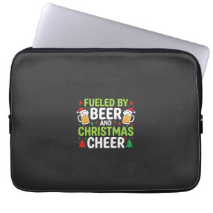 Kerstbier Kerstvreugde Vakantie Drinken Vector Laptop Sleeve
