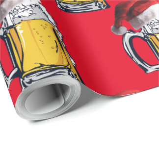 kerstbier met een kerstcadeautje Pet Cadeaupapier