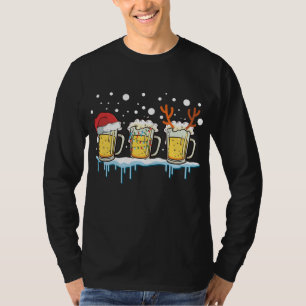 kerstbier Mokken kerstmis kerstmis met kerstcadeau T-shirt