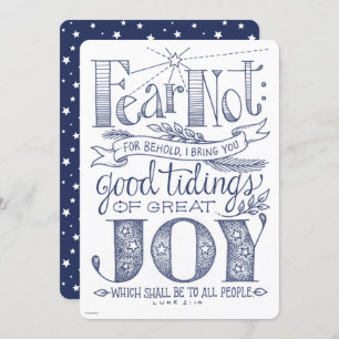 kerstbijbel Typografie Holiday Kaart