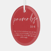 kerstbijbel Verse Glass Ornament (Voorkant links)