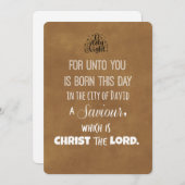 kerstbijbelversie feestdagenkaart (Voorkant / Achterkant)