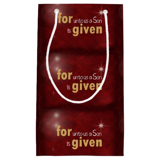 kerstbijbelversie klein cadeauzakje (Voorkant)