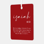 kerstbijbelversie metalen ornament (Voorkant links)