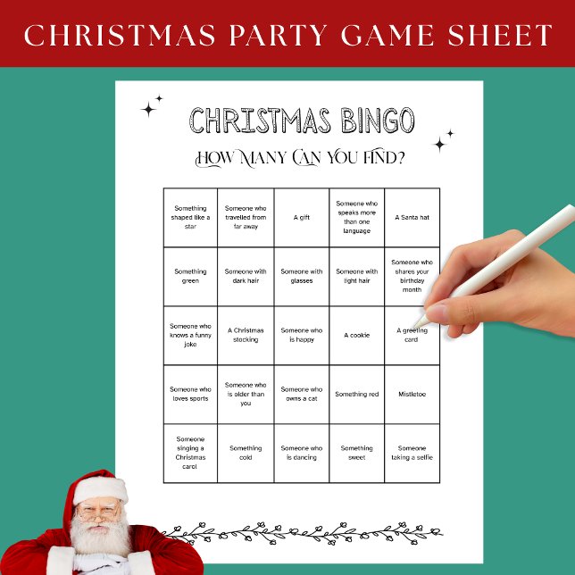 Kerstbingo activiteitenblad (Creator heeft geüpload)