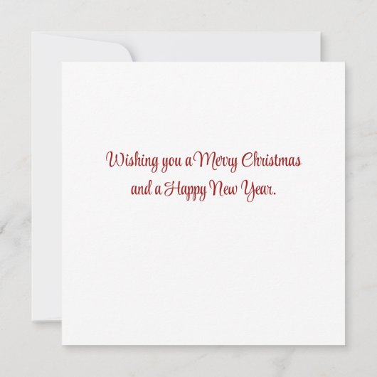 Kerstbisambuffel Kerstman Kerstkaart (Achterkant)