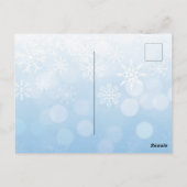 Kerstbitmunt in feestdag, groot briefkaart (Achterkant)