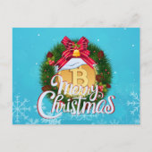 Kerstbitmunt in feestdag, groot briefkaart (Voorkant)