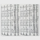 Kerstblad Muziek voor kerst Cadeaupapier (Vlak)