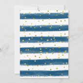 Kerstblauw Baby Het is koud buiten Kaart (Achterkant)