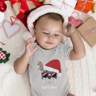 Kerstblauwe bolhond romper