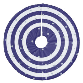 kerstblauwe boomrok fleece kerstboom rok