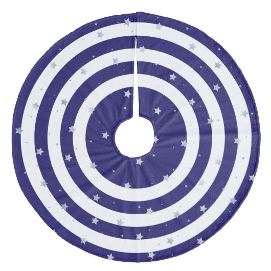 kerstblauwe boomrok fleece kerstboom rok (Voorkant)