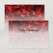 Kerstbloem Aangepaste foto Felicitaties Notitiekaartje (Voorkant / Achterkant)