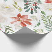 Kerstbloem Cadeaupapier (Hoek)