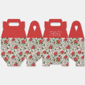 kerstbloemen bedankdoosjes (Ongevouwen)