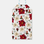 Kerstbloemen Cadeaulabel (Achterkant)