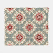 kerstbloemen fleece deken (Voorkant (Horizontaal))