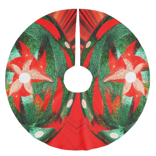 kerstbloemen kerstboom rok (Voorkant)