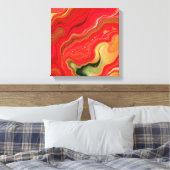 Kerstbloesem Frequenties Abstract Energie Canvas Afdruk (Insitu (Slaapkamer))