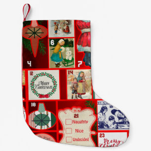 Kerstblok Advent Illustratie Vierkante Kunst Kleine Kerstsok