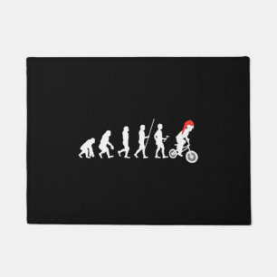 kerstbmx-fietsers Evolutie Art — Ideeën Deurmat