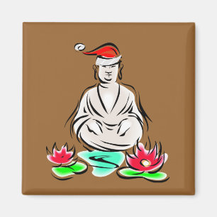 kerstboeddha-tekening magneet