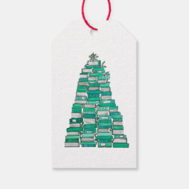Kerstboek Boom Gift Labels Cadeaulabel