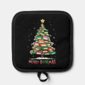 Kerstboek Liefhebber Boom Bibliothecaris Merry Boo Pannenlap (Voorkant)