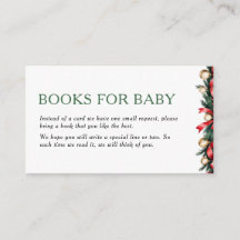 Kerstboeken voor babykaart - Baby Shower Insteekka