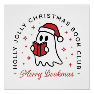 Kerstboekenclub spookpreppy esthetiek perfect poster
