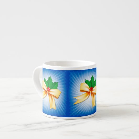 Kerstboer Espresso Kop (Voorkant links)