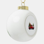 Kerstboerderij (2) keramische bal ornament (Links)