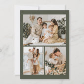 Kerstboerderij foto feestdagenkaart (Achterkant)